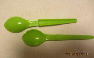 Tupperware riippulusikka (2 kpl), lime, uusi