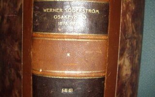 Werner Söderström Osakeyhtiö 1878-1928 I-II-III  (1928)