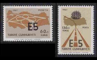 Turkki 2058-9 ** Valtatie E5 (1967)