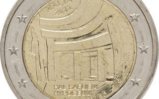 2€ Juhlaraha Malta 2022 Hal Saflieni Hypogeum Temples ,rul