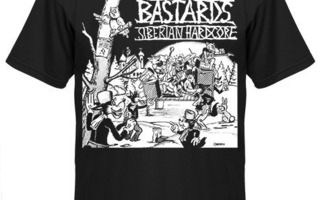 Bastards – Siberian Hardcore T-paita XL + LP + rintanappi