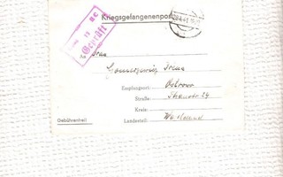 Kriegsgefangenenpost 1941, kirje.