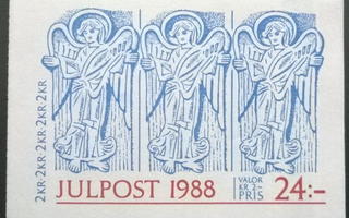 Ruotsi, joulupostimerkkivihko 1988, 12 postituoretta merkkiä
