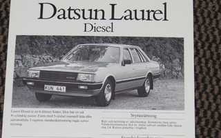 1981 Datsun Laurel Diesel esite - KUIN UUSI