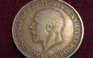 1/2 penny 1929 . Iso-Britannia- Great Britain