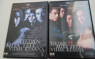 Tiedän mitä teit viime kesänä 1 ja 2 dvd:t (egmont)