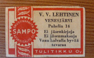V. V. LEHTINEN  /  VENESJÄRVI