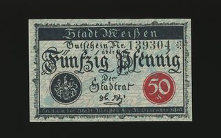 Saksa Notgeld 50 Pfennig, Meissen