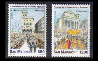 San Marino 1774-5 ** Europa kansalliset juhlat (1998)