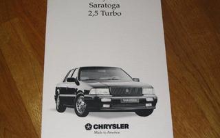 1990 Chrysler Saratoga 2.5 Turbo esite - suom