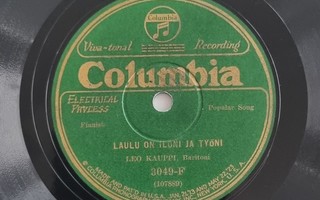 Savikiekko 1927 - Leo Kauppi - Columbia 3049-F