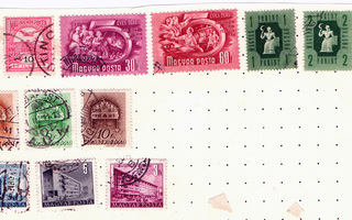 Vanhoja postimerkkejä Unkari