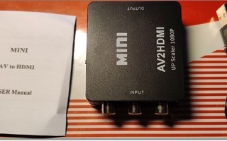 Uusi Minikomposiitti-AV CVBS - HDMI -adapteri #29676