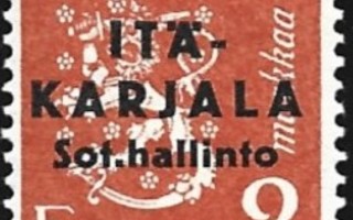 1941 Itä-Karjala 2 mk ** normaali A LaPe I-K 3 I
