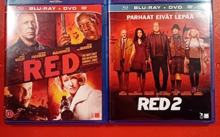 (SL) 2 BLU-RAY + 2 DVD) Red 1 (2010) & ja Red 2 (2013)