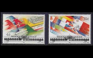 Malta 883-4 ** Kansainvälinen lentokenttä (1992)