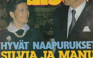 Me Naiset n:o 18 1982 Silvia & Manu. Äidin haavemies. Uimapu