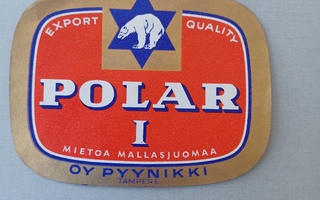 Polar I mallasjuomaa Tampere etiketti