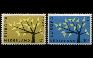 Alankomaat 782-3 ** Europa (1962)