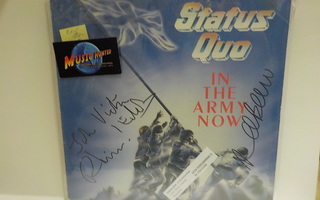 STATUS QUO - IN THE ARMY NOW EX-/EX- EU 1986 LP + nimmarit