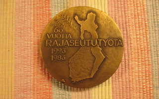 60 Vuotta Rajaseututyötä mitali 1923-1983.Suunn.M.Honkanen .