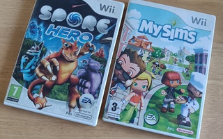 Wii Spore Hero ja My Sims