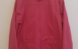 Pinkki takki 42/44 XL softshell Iguana