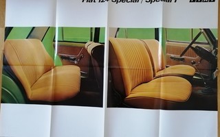 1973 Fiat 124 Special / Special T juliste - 97x68 cm -poster