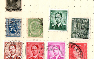 Vanhoja postimerkkejä Belgia