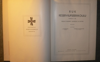 J.Maristo : RUK Reserviupseerikoulu  1941 1.p.
