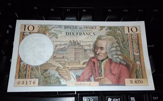 Ranska France 10 Francs 1971 sn176 XF