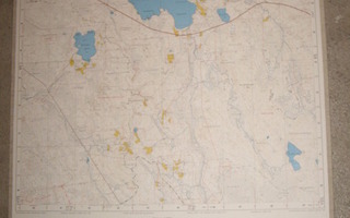 HIIDENNIEMI Topografinen kartta 72x54cm
