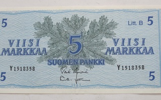 5 mk 1963 Litt B Y-sarja HYVÄ