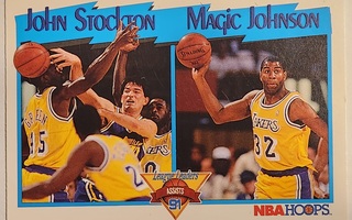 JOHN STOCKTON/MAGIC JOHNSON Keräilykortti 1991 #312