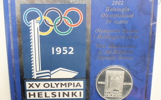 2002 Helsingin Olympiakisat 50 vuotta mitali