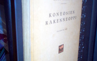 Hugo Ahlberg : Koneosien rakenneoppi ( 2 p. 1924 ) Sis.pk:t