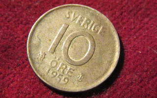10 öre 1959 Ruotsi-Sweden