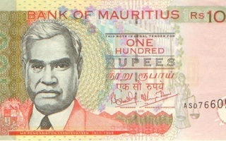 Mauritius 100 rupee 2001