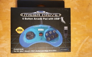 Sega Mega Drive 6 Button Arcade Pad with USB