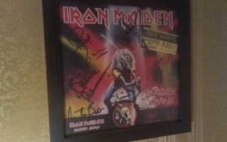 Iron Maiden. Clive Burr & Paul Di' Anno. Aidot nimmarit.