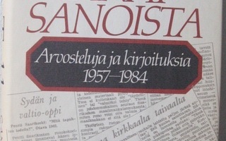 Pekka Tarkka: Sanat sanoista, Otava 1984. 400 s.