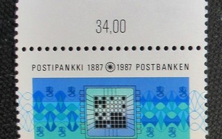 1987  Postipankki 100v., Lape1006 **