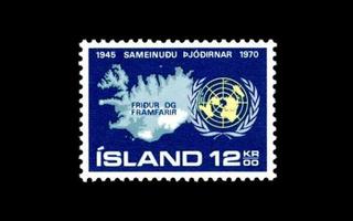 Islanti 449 ** YK 25v (1970)