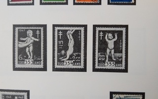 1948 Suomi postimerkki 5 kpl