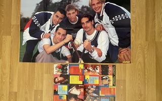Backstreet Boys juliste ja Taskupokkari