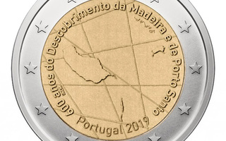 ** PORTUGALI 2€ 2019 Madeira pillerissä **