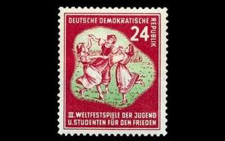 DDR 290 ** Nuoriso- ja opiskelijafestivaalit 24 Pf (1951)