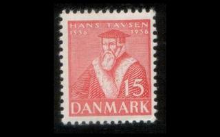 Tanska 231 ** Reformaatio 15 öre (1936)