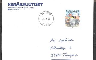 Postilähetys - Kirjapainotaito (LAPE 1189) Turku 28.1.1993