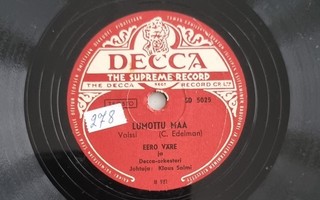 Savikiekko 1948 - Eero Väre & Hillevi - Decca SD 5025
